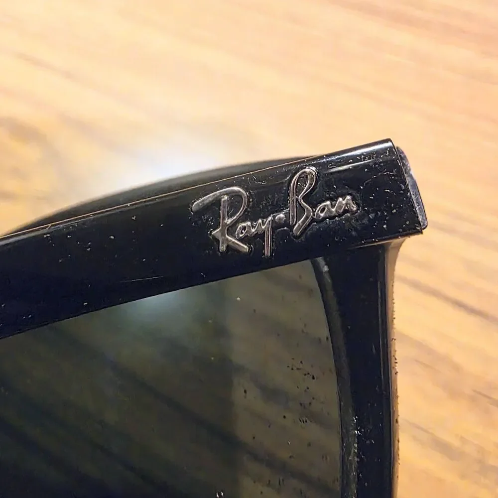 Ray Ban RB5228 55□17 140 Black Summer Vacation Logo Sunglasses & Case